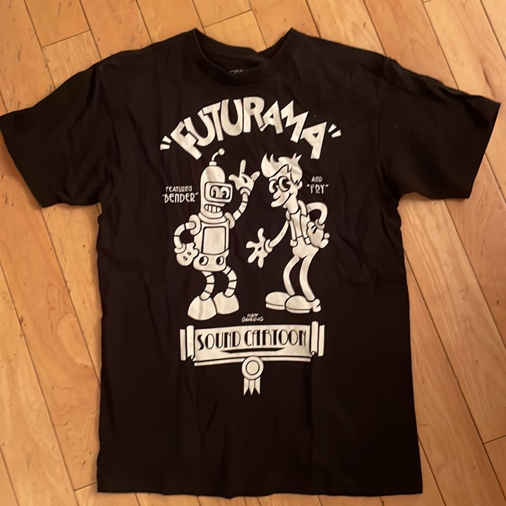 Vintage Black Futurama Short Sleeve Tee